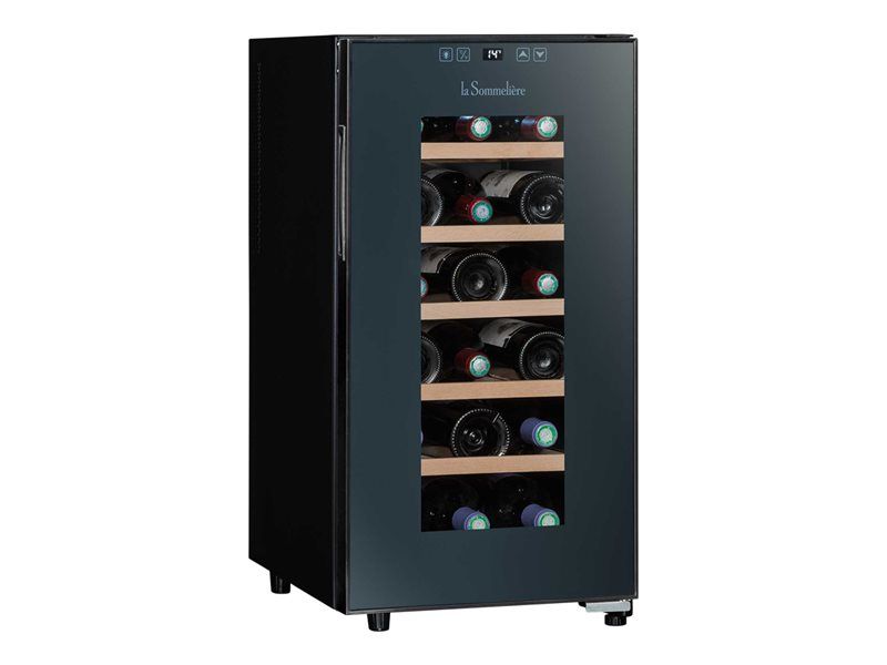 Cave à vin La Sommelière LS18CB - 50 litres Classe G Noir - 18 bouteilles