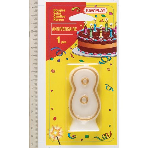 Cofalu Kimplay Bougie Chiffre 8