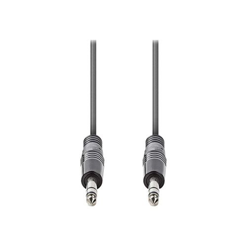 Nedis OnStage series - Câble audio - jack mono mâle pour jack mono mâle - 1.5 m - gris foncé