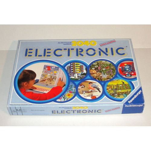 Electronic Ravensburger 2040 Vintage 1986 Jeu De Societe Questions Reponses Touches Sensitives