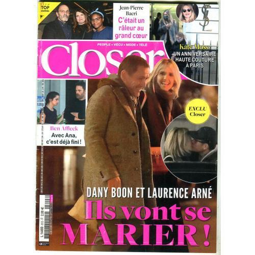 Closer - N°815 : Dany Boon Et Laurence Arné - Ils Vont Se Marier !