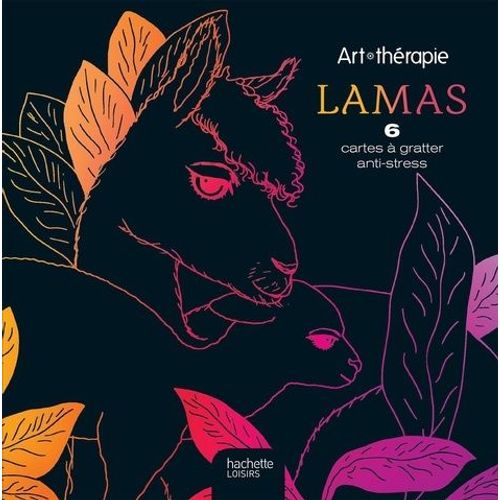 Lamas - 6 Cartes À Gratter Anti-Stress