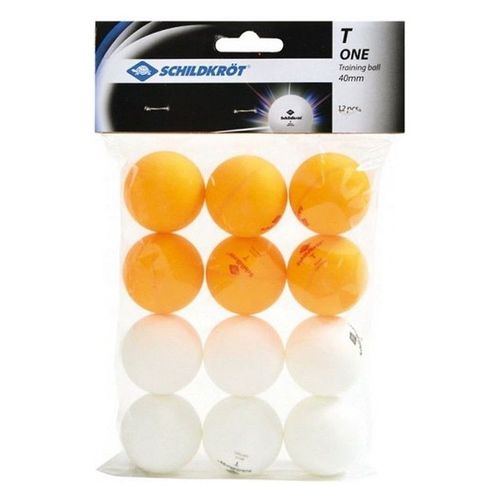 Balles De Tennis De Table Donic Schildkröt Jade Poly 40+ Blanc Et Orange