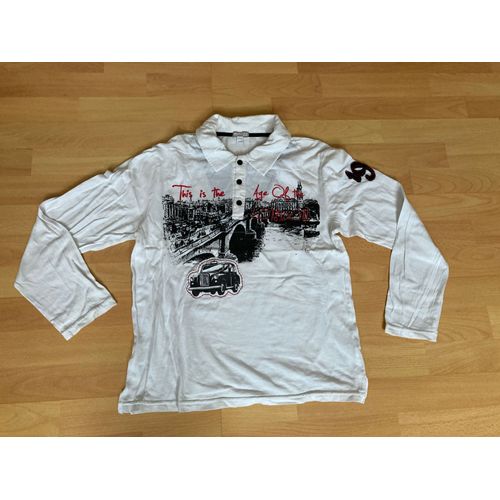 Polo Blanc Et Noir Manches Longues Orchestra - 14ans