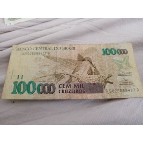 Billet 100000 Cruzeiros Bresil