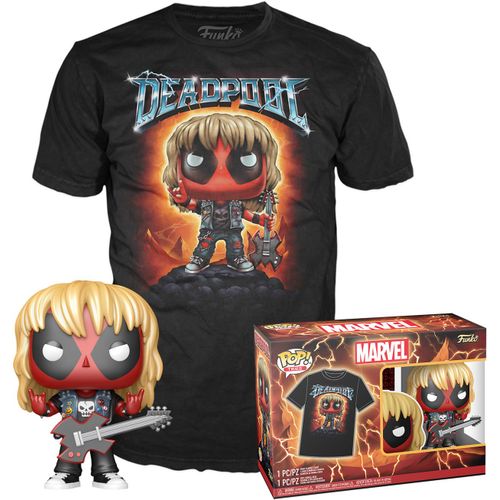 Figurine Funko Pop - Deadpool [Marvel] N°1343 - Heavy Metal Deadpool (Métalique) - T-Shirt (74990)