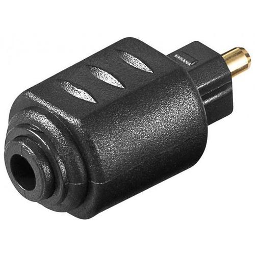 goobay - Adaptateur audio numérique (optique) - mini TOSLINK femelle pour TOSLINK mâle - noir