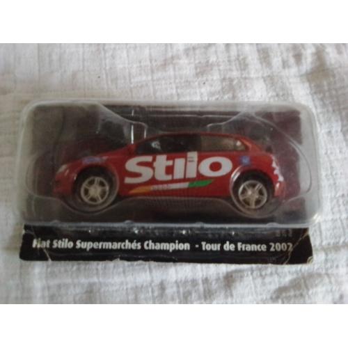 Voiture Miniature Fiat Stilo Supermarches Champion - Tour De France 2003 - 1/43-Norev