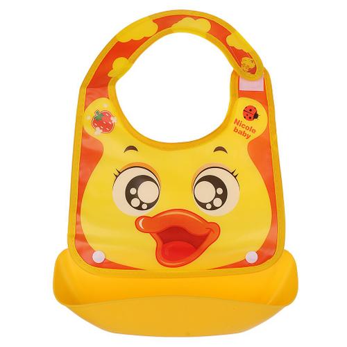 Bavoir Récupérateur Silicone Souple Imperméable Imprimé Cartoon Enfant Style 4