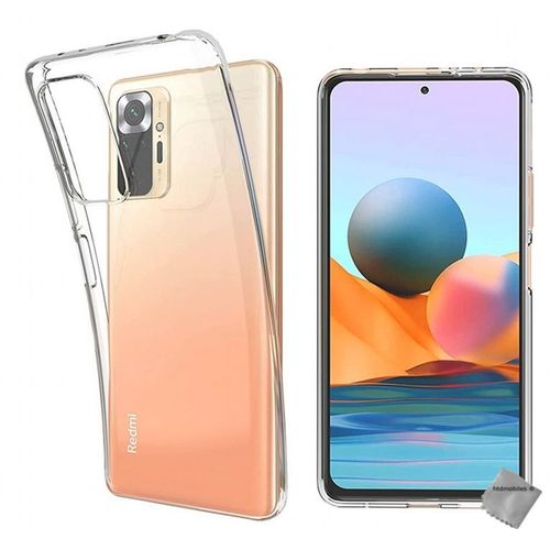 Housse Etui Coque Gel Fine Xiaomi Redmi Note 10 Pro + Film Ecran - Transparent Tpu