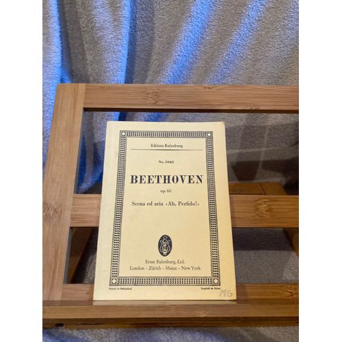 Beethoven Scene Et Aria Ah Perfido Opus 65 Partition De Poche Eulenburg 1043