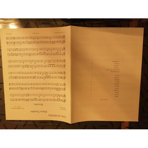 Partitions : Sopran Und Altblockflote - Klieine Triosatze. Bourrée - Georg Philipp Telemann ( 1681 - 1767 )