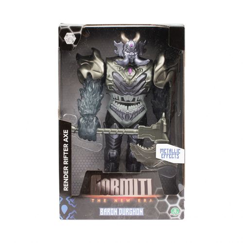 Live Action Gormiti - Figurine Articulée De 27 Cm Gormiti Avec Arme - Baron Durghon