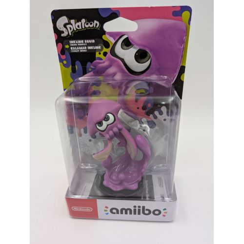 Figurine Nintendo Amiibo Splatoon Inkling Squid (Calamar) Violet Néon