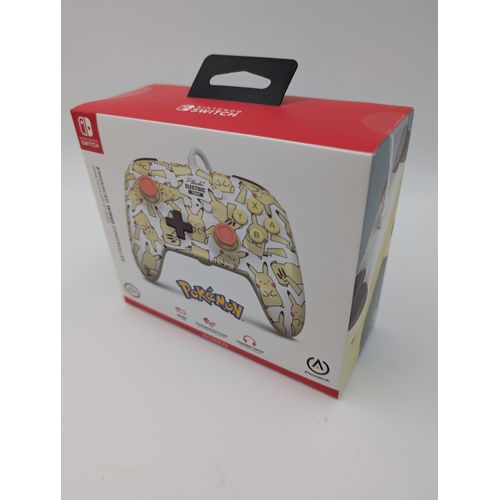 Accessoire Nintendo Switch Manette Filaire Optimisée Pokémon Pikachu Blush