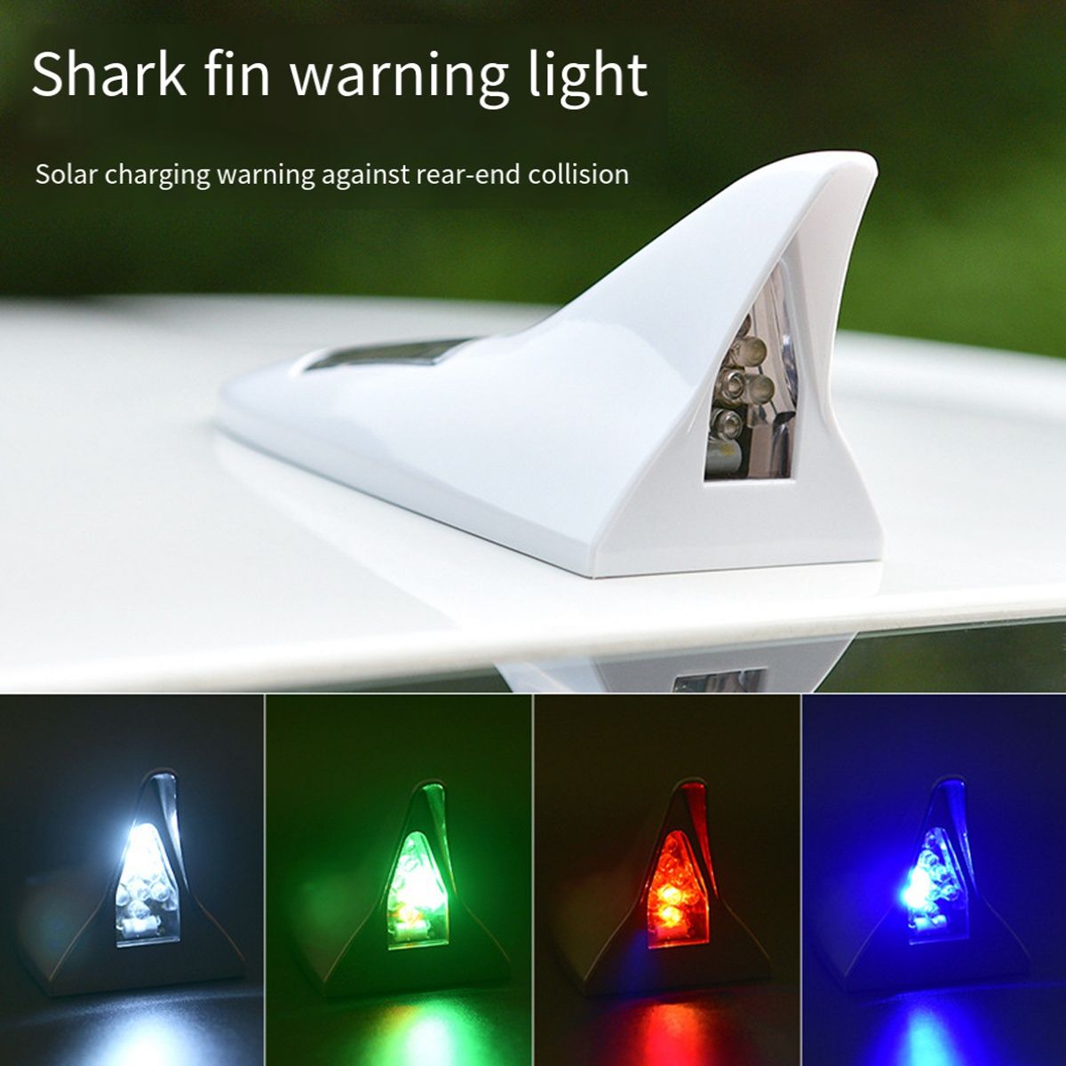 Lumire Led Solaire Universelle Antenne D'aileron De Voiture... - 2