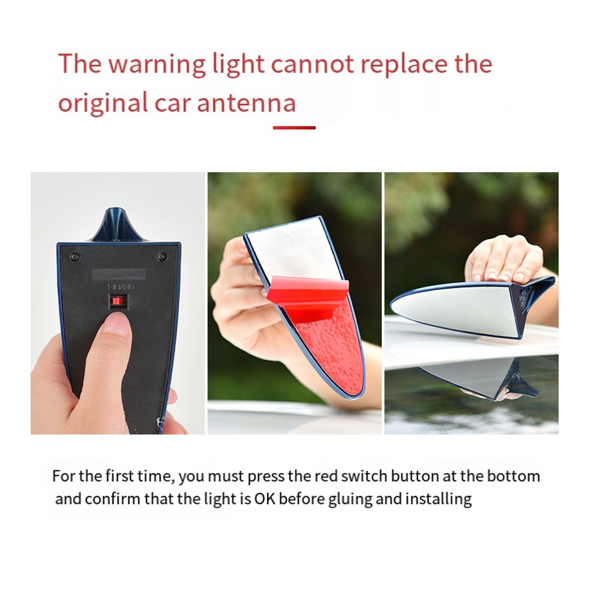 Lumire Led Solaire Universelle Antenne D'aileron De Voiture... - 3