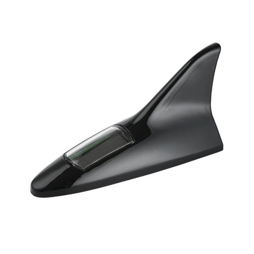 Lumière Led Solaire Universelle Antenne D'aileron De Voiture Queue Toit Ceinture Modifiée Voyant D'avertissement Sécurité Conduite Noir
