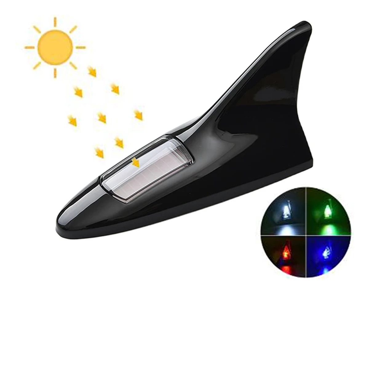 Lumire Led Solaire Universelle Antenne D'aileron De Voiture... - 6