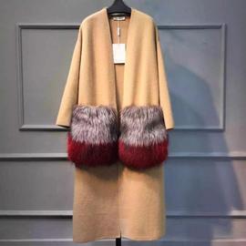 manteau long en laine tricoté