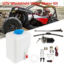 Kit De Moteur D'essuie-Glace Électrique Universel Utv Avec Flacon Pulvérisateur Pour Ranger Rzr 900