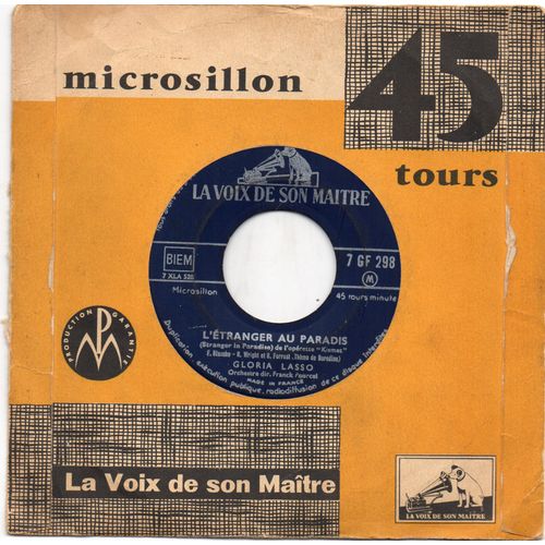 45 Tours -L'étranger Au Paradis -Toi Mon Démon