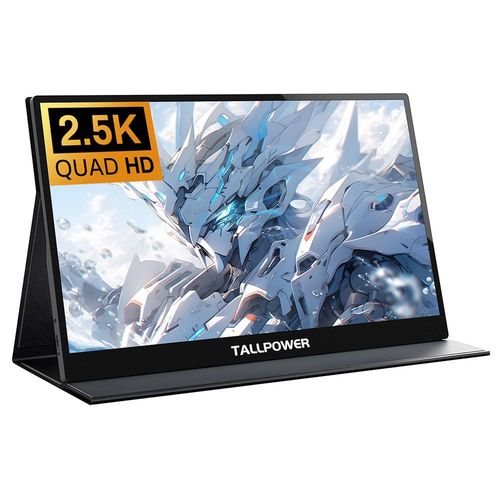 TALLPOWER TP-1 Moniteur portable 15,6 pouces, écran Full HD 2K 1920 x 1080, taux de rafraîchissement de 120 Hz, 100 % sRGB, angle de vision de 178°, 2*Type-C 3.1, 1*HDMI