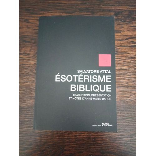 Esotérisme Biblique