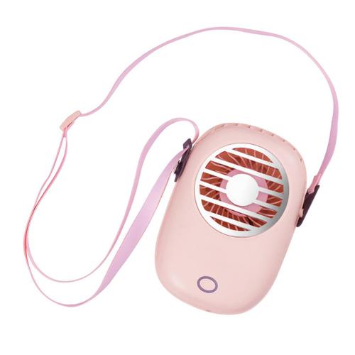Fan du cou Mains Libres Ventilateur Personnel, USB Rechargeable Portable  Suspendus Collier Ventilateur avec un tour de Cou Réglable pour Rose