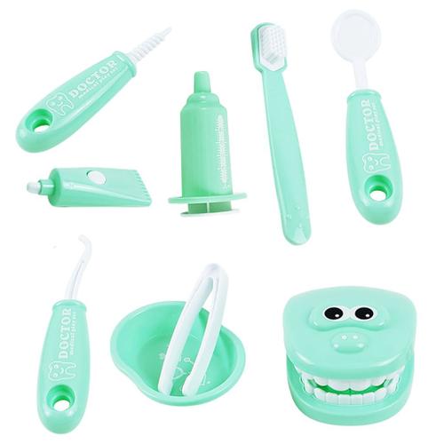 Segolike Jouer Au Docteur Kit Pour Enfants Et Tout-Petits Enfants Docteur Play Set - 9 Pièce Dentiste Ensemble Avec Outils D'examen Brosse À Dents Pour Enfants Vert