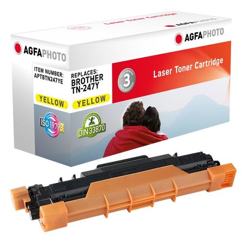 Compatible avec Brother TN-247Y Agfa Photo APTBTN247YE Toner Jaune