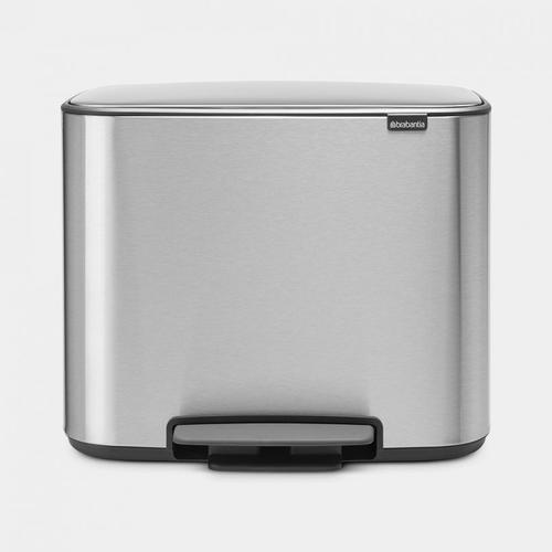 POUBELLE À PÉDALE BRABANTIA BO 36 litres - Matt Steel Fingerprint Proof