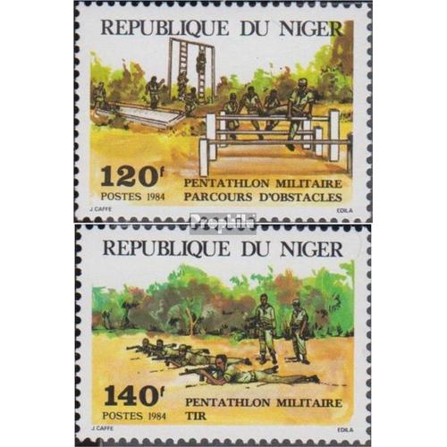 Niger 883-884 (Complète Edition) Neuf Avec Gomme Originale 1984 Militaire Pentathlon