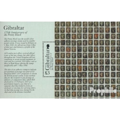 Gibraltar Bloc 120 (Complète Edition) Neuf Avec Gomme Originale 2015 100 Années Timbres