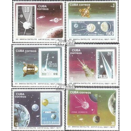 Cuba 2208-2213 (Complète Edition) Oblitéré 1977 Réussi Démarrer Sputnik I