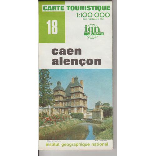 Carte Ign 1:100 000 Caen Alençon 18