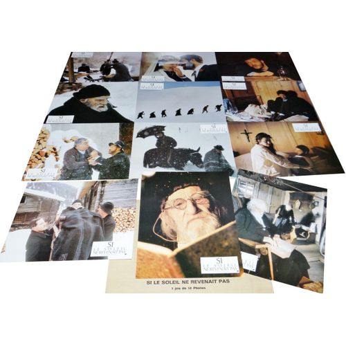 Si Le Soleil Ne Revenait Pas: Jeu De 12 Photos D'exploitation Cinématographique - Format 21.5x27 Cm - De Claude Goretta Avec Charles Vanel, Philippe Léotard, Catherine Mouchet, Claude Evrard - 1987