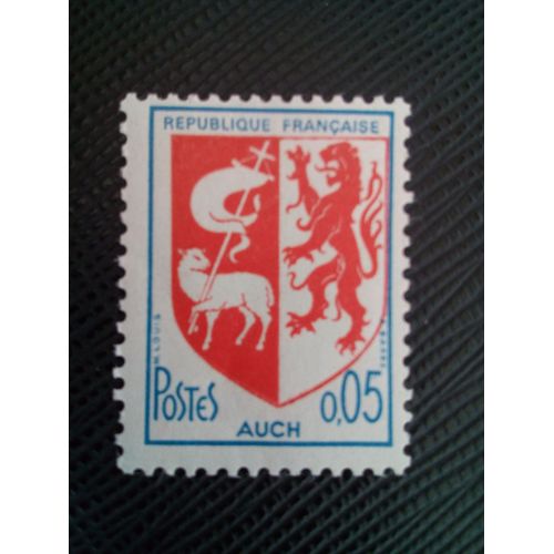 Timbre France Yt 1468 Armoiries Auch 1966 ( 050505 )