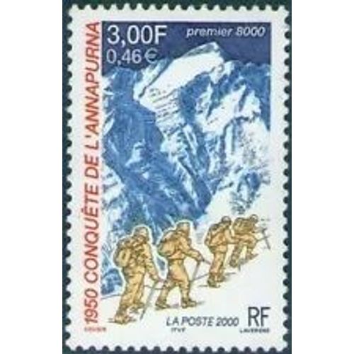 Timbre France 2000 Neuf ** Yt N° 3331 Cinquentenaire De La Conquête De L'anapurna