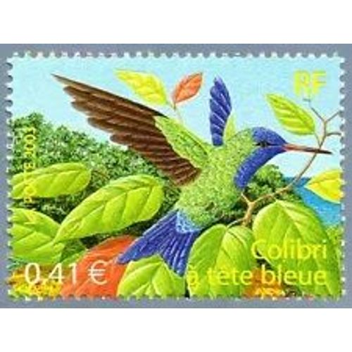 Timbre France 2003 Neuf ** Yt N° 3548 Colibri À Tête Bleue "Série Nature France"