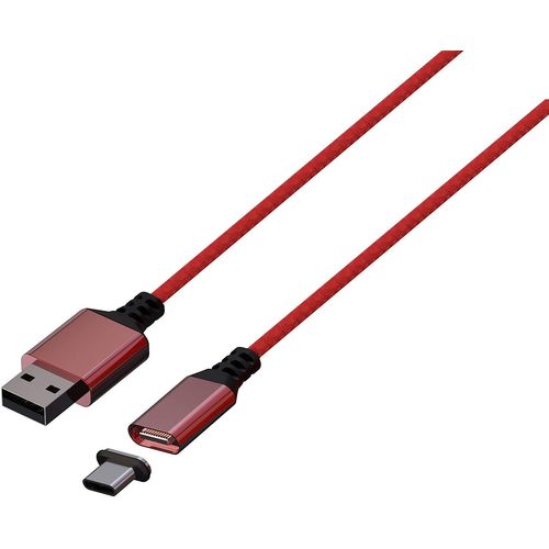 Câble De Charge Magnétique Rouge Konix Mythics Pour Manette Xbox Séries X/S