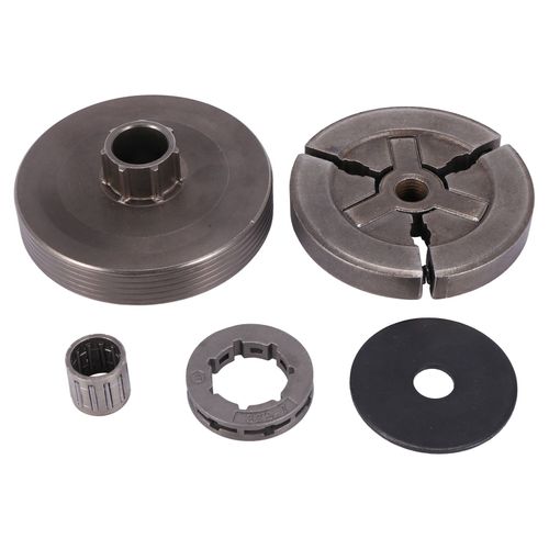 Tambour d'embrayage et embrayage,jante de pignon,roulement illac,adapté à la tronçonneuse chinoise 4500,5200,5800
