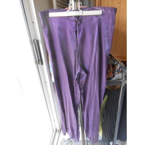 Pantalon Violet Satiné Kiabi T38