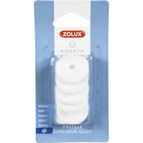 Zolux 5 Pastilles De Rechange Pour Diffuseur D'air Igloo Pour Aquarium.