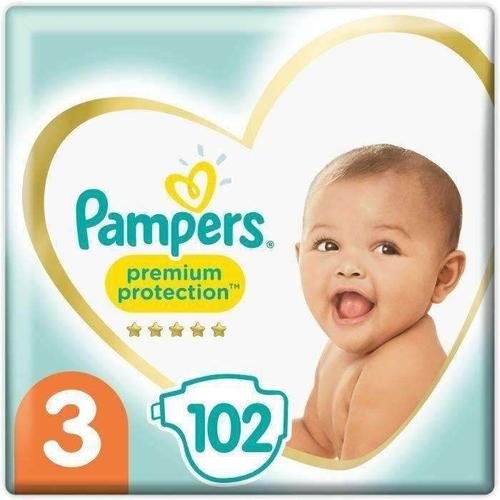 Pampers Premium Protection Taille 3 6-10kg 102 Couches