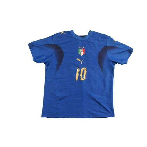 Maillot Football Rétro Italie Domicile N°10 Totti 2006-2007