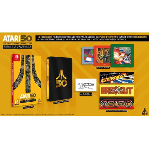 Atari 50 : The Anniversary Celebration Expanded Steelbook Edition Switch