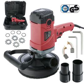 AREBOS Ponceuse à Beton Rabot | fraiseuse a Beton | 1500 W | avec les Accessoires | réglable en hauteur