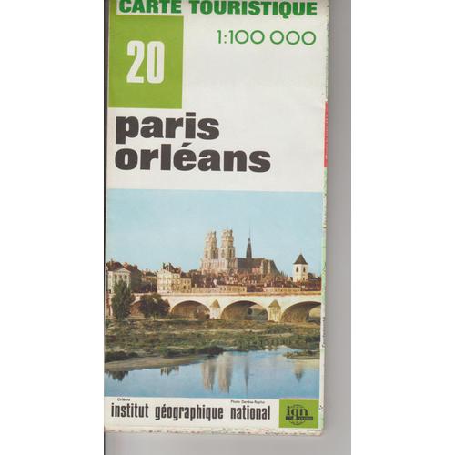 Carte Ign 1:100 000 Paris Orléans 20