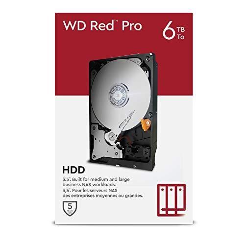 Western Digital Disque dur interne Red Pro 6 to NAS 3,5" Disque Dur Interne Classe 7200 RPM, SATA 6 Go/s, CMR, 256 Mo en Cache